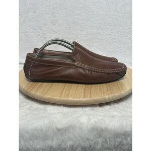Saks‎ Fifth Avenue shoes mens Size 9 Tan  Leather Loafer